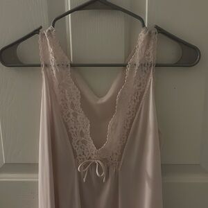 Light pink slip dress